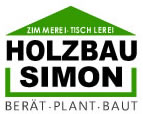 Logo Holzbau Simon, berät, plant, baut